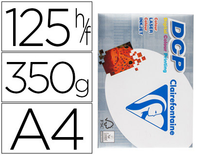 125h papel fotocopiadora Clairefontaine DCP A4  350g/m²